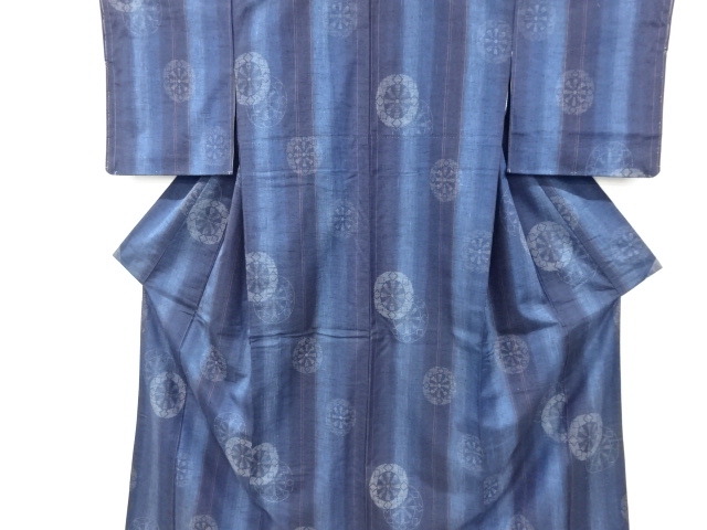JAPANESE KIMONO / TSUMUGI / WOVEN GENJIGURUMA